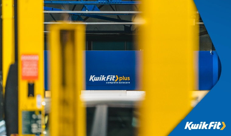 Inside a Kwik Fit plus centre